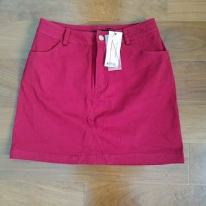 Red skirt